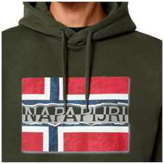 Napapijri felpa con cappuccio Bench H uomo