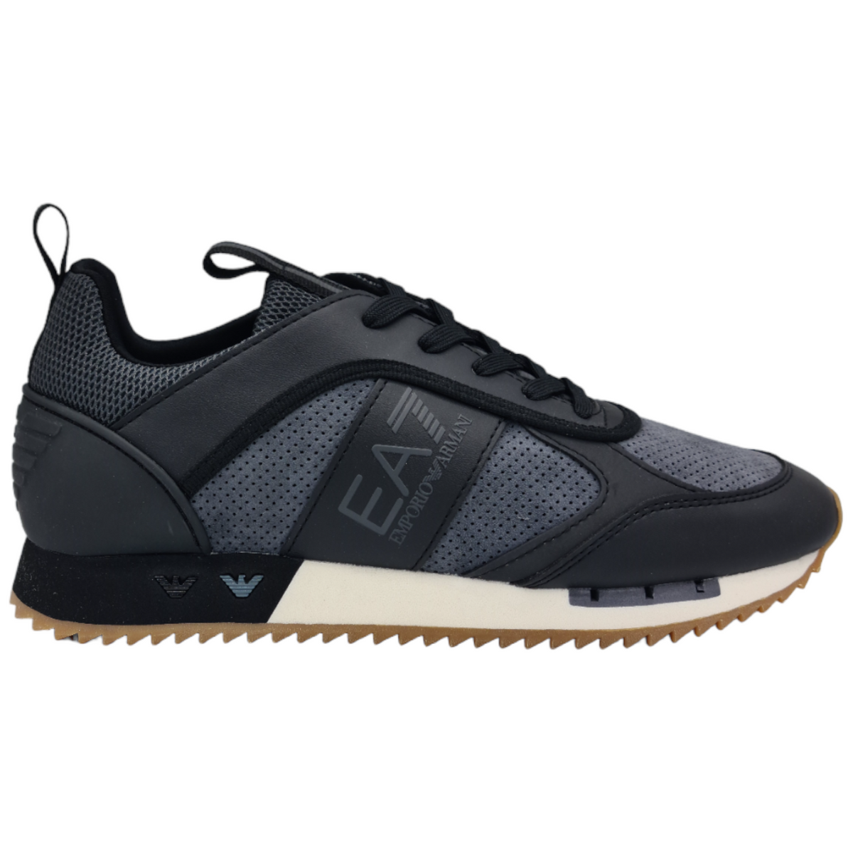 EA7 Emporio Armani Sneakers black and white uomo