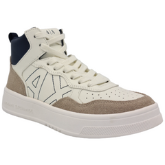 Armani Exchange sneakers alte con inserti in suede donna