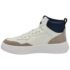 Armani Exchange sneakers alte con inserti in suede donna