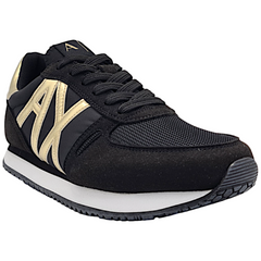 Armani Exchange sneakers logo dorato donna