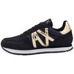 Armani Exchange sneakers logo dorato donna