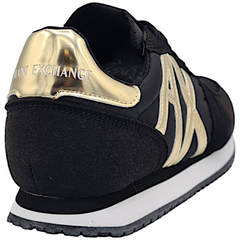 Armani Exchange sneakers logo dorato donna