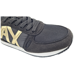 Armani Exchange sneakers logo dorato donna