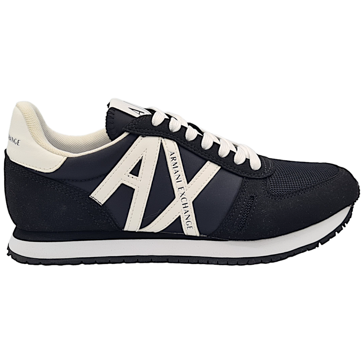 Armani Exchange Sneakers in eco-suede, mesh e nylon uomo