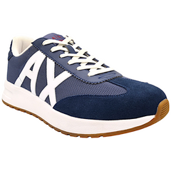 Armani Exchange Sneakers in tessuto tecnico con inserti in suede uomo