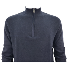 Guess maglione 1/2 zip  in misto cachemire uomo