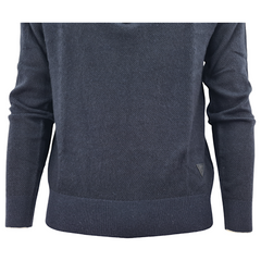 Guess maglione 1/2 zip  in misto cachemire uomo