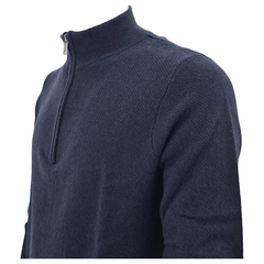 Guess maglione 1/2 zip  in misto cachemire uomo