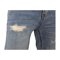 Guess Bermuda in Jeans in Misto Cotone e Lino Bambino