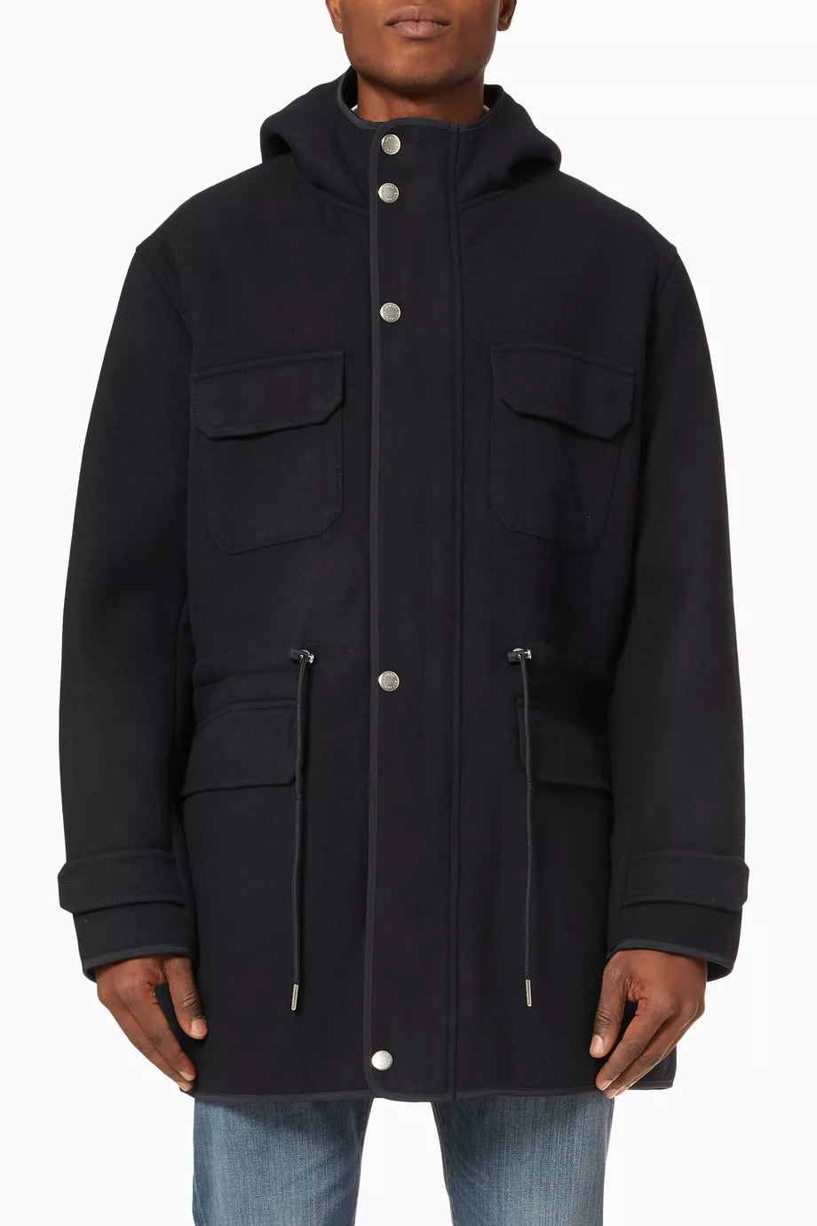 Armani Exchange cappotto caban hooded uomo