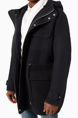 Armani Exchange cappotto caban hooded uomo