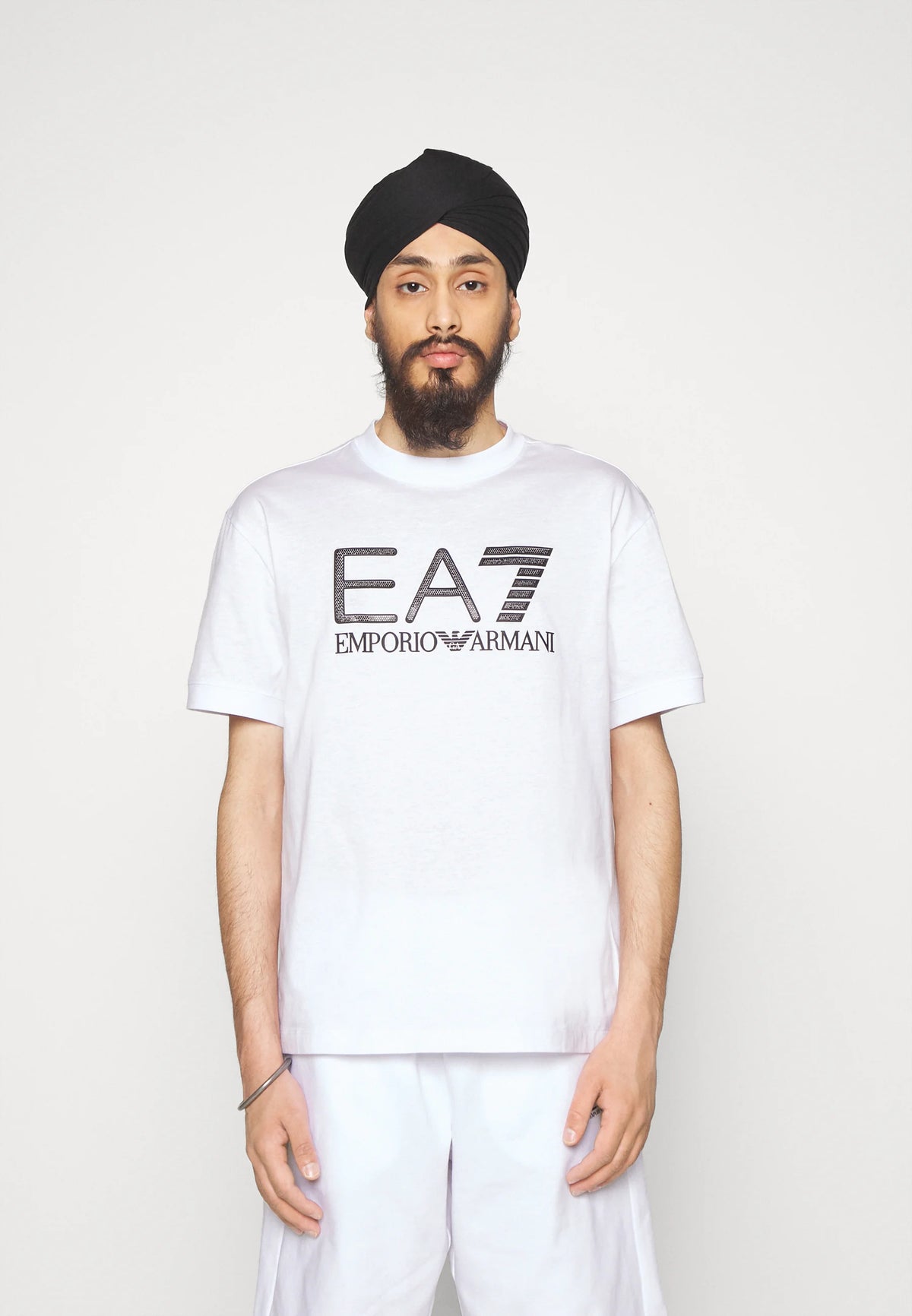 Ea7 Emporio Armani t-shirt maxi logo gommato uomo