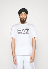 Ea7 Emporio Armani t-shirt maxi logo gommato uomo