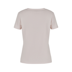 EA7 Emporio Armani T-shirt Logo Series in cotone stretch con logo strass donna