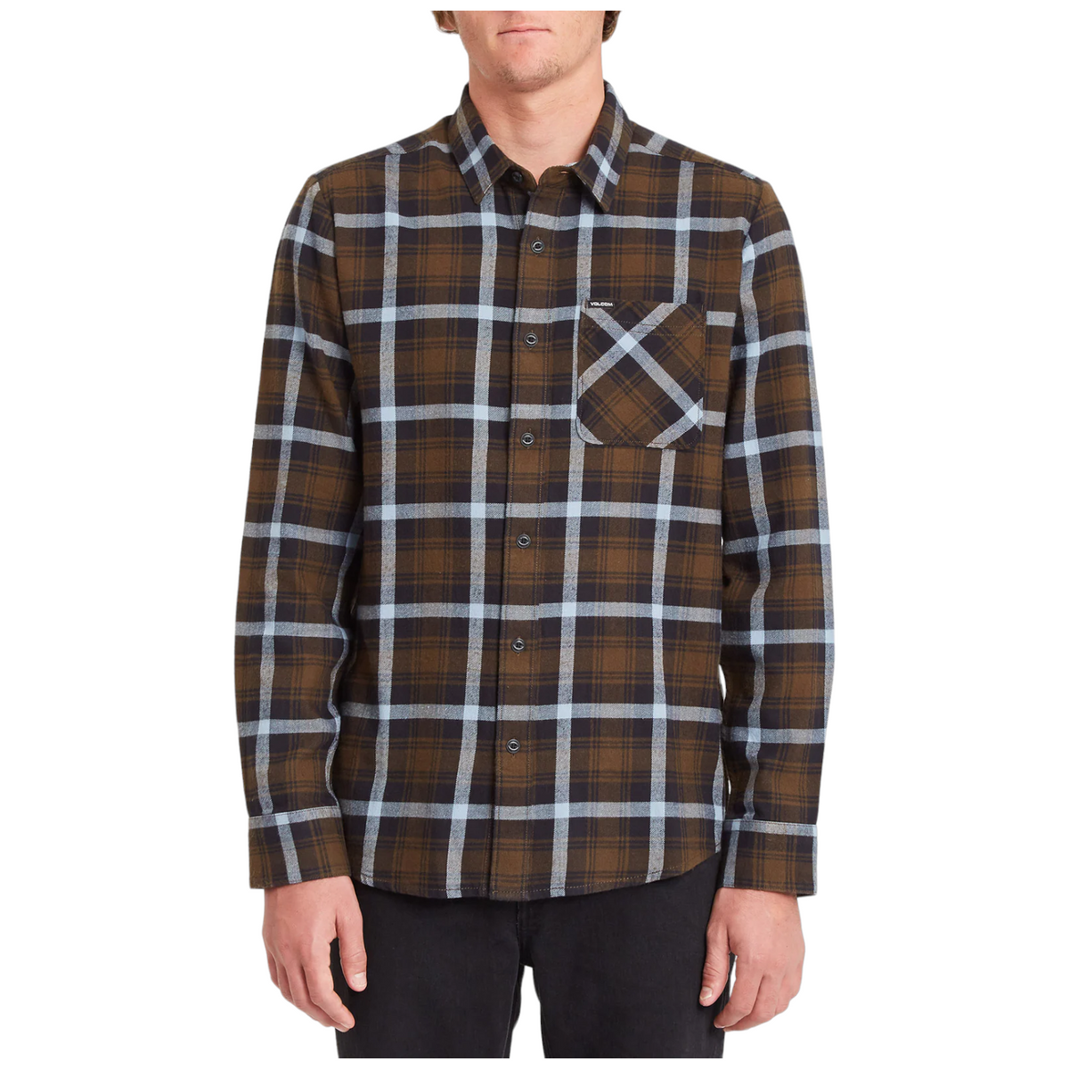 Volcom camicia a maniche lunghe caden plaid uomo