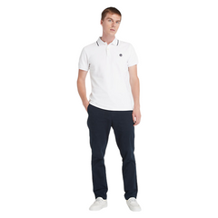 Timberland polo a maniche corte collo stampato Millers River uomo