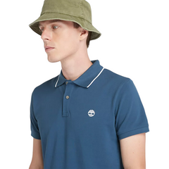 Timberland polo a maniche corte collo stampato Millers River uomo