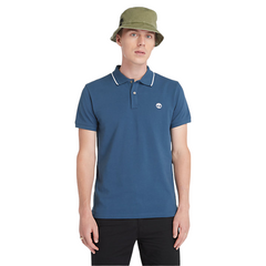 Timberland polo a maniche corte collo stampato Millers River uomo