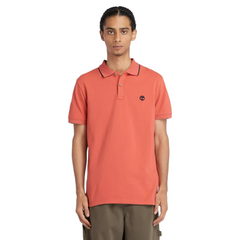 Timberland polo a maniche corte collo stampato Millers River uomo