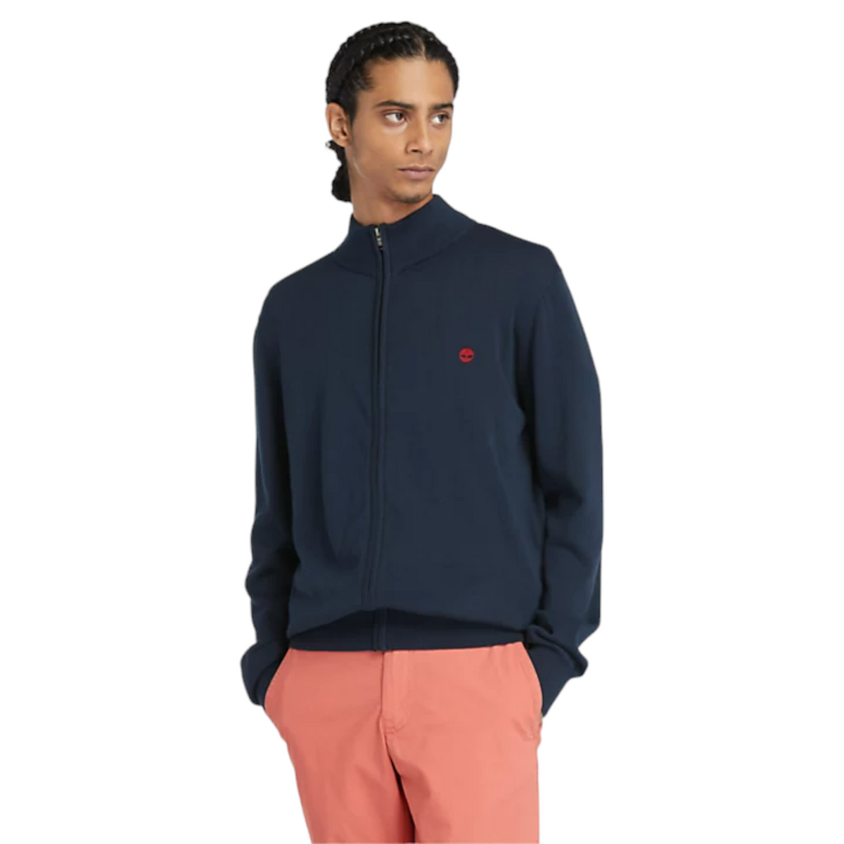 Timberland maglioncino full zip in cotone Williams river uomo