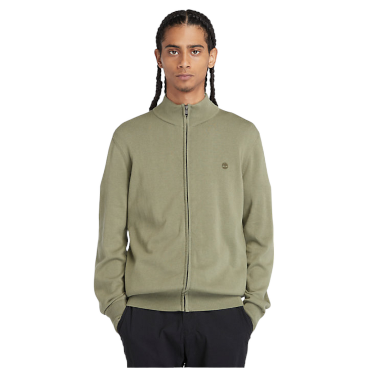 Timberland maglioncino full zip in cotone Williams river uomo