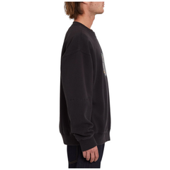 Volcom felpa anima oscillator crew uomo