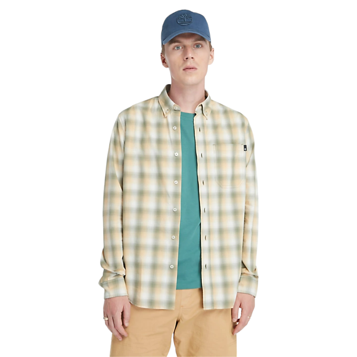 Timberland Camicia Check regular fit stretch popeline uomo