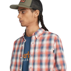 Timberland Camicia Check regular fit stretch popeline uomo