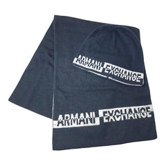 Armani Exchange set berretto sciarpa uomo