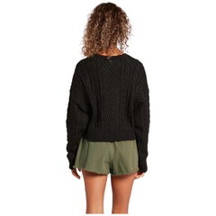 Volcom maglione girocollo cabled babe donna