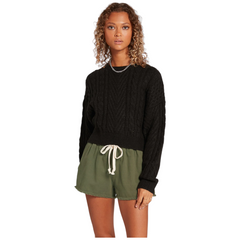 Volcom maglione girocollo cabled babe donna