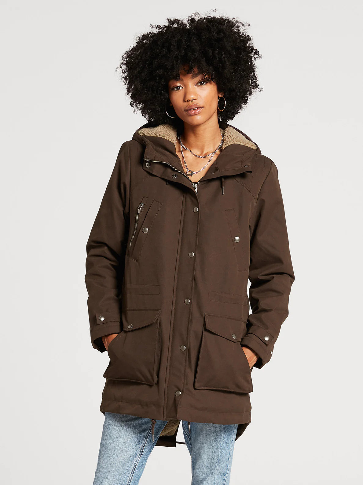 Volcom parka walk on by 5k donna