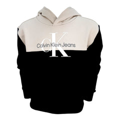 Calvin Klein felpa con cappuccio color block bambino