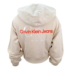 Calvin Klein felpa crop con cappuccio donna