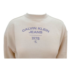 Calvin Klein felpa girocollo crop donna