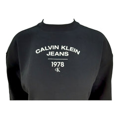 Calvin Klein felpa girocollo crop donna