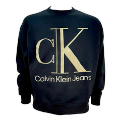 Calvin Klein felpa girocollo logo grande uomo