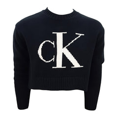 Calvin Klein maglioncino crop girocollo bambina