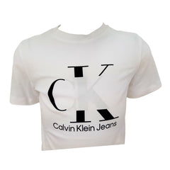 Calvin Klein t-shirt manica corta logo color block bambino