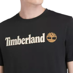 Timberland t-shirt regular fit Kennebec river linear logo uomo