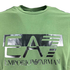 EA7 Emporio Armani T-shirt Visibility in Jersey di Cotone Stretch a Maniche Corte Uomo