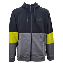 EA7 Emporio Armani tuta con cappuccio athletic colour block uomo