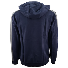 EA7 Emporio Armani felpa con cappuccio e zip Athletic Coluor Block in misto cotone