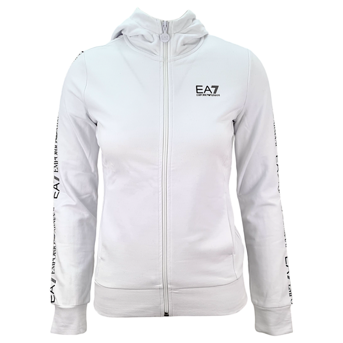 EA7 Emporio Armani felpa full zip con cappuccio donna