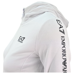 EA7 Emporio Armani felpa full zip con cappuccio donna