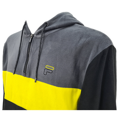 Fila Felpa con cappuccio mezza zip in pile Perry uomo