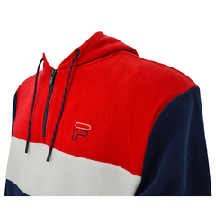 Fila Felpa con cappuccio mezza zip in pile Perry uomo