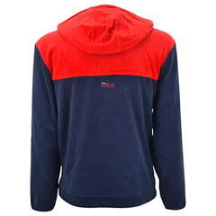 Fila Felpa con cappuccio mezza zip in pile Perry uomo