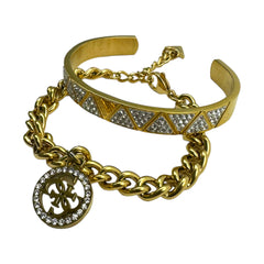 Guess bracciali duo gold silver donna